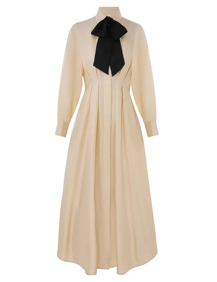 Zimmermann Clothing Natura Draped Shirt Dress Cream 8211 Women