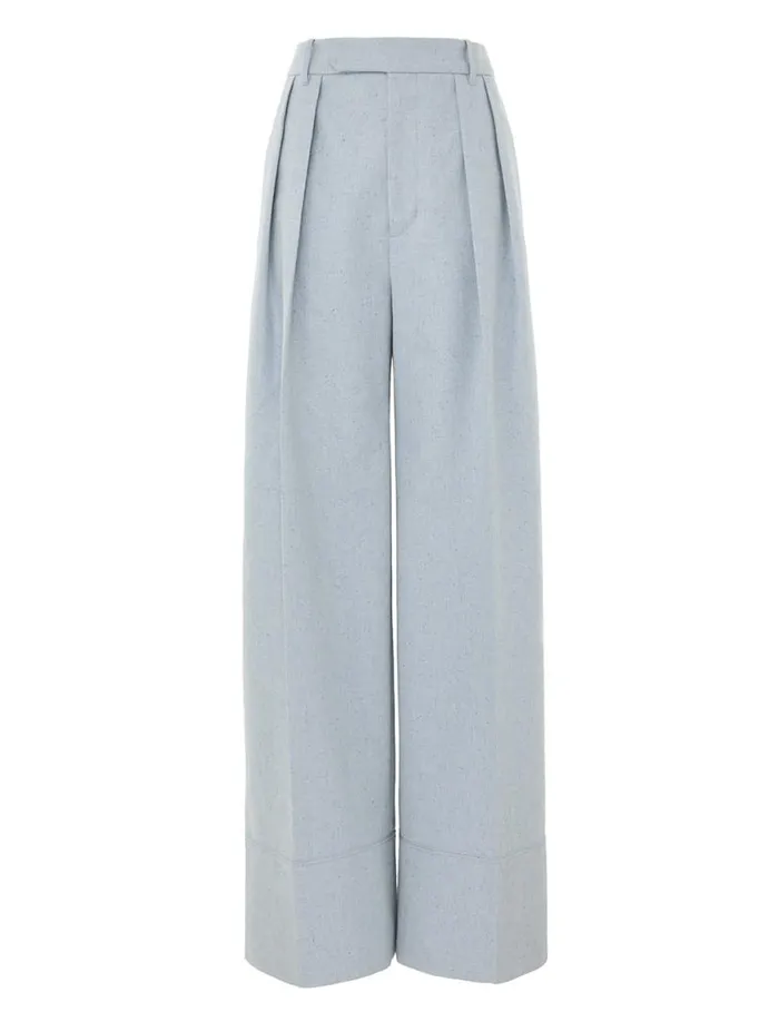 Zimmermann Clothing Natura Wide Leg Pant Chambray 8211 Women