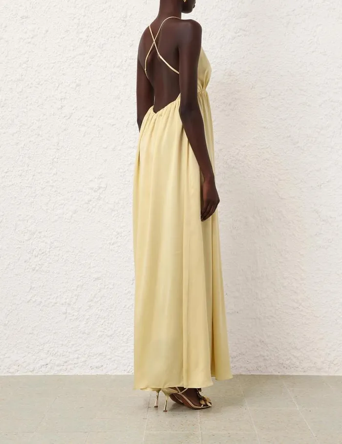 Zimmermann Clothing Silk Slip Dress Butter 8211 Women