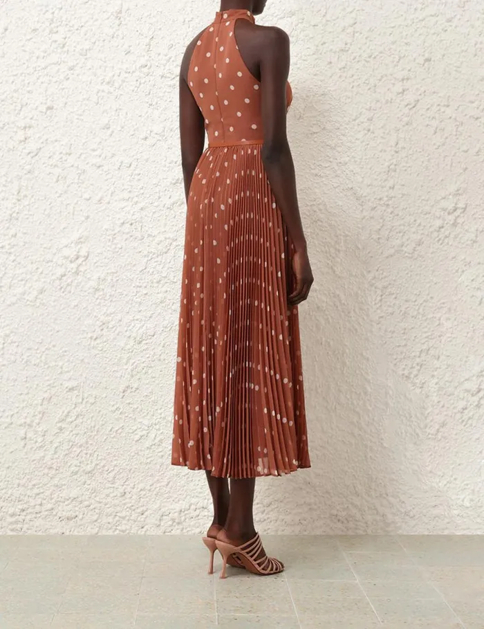 Zimmermann Clothing Sunray Picnic Dress Aragoncream Dot 8211 Women