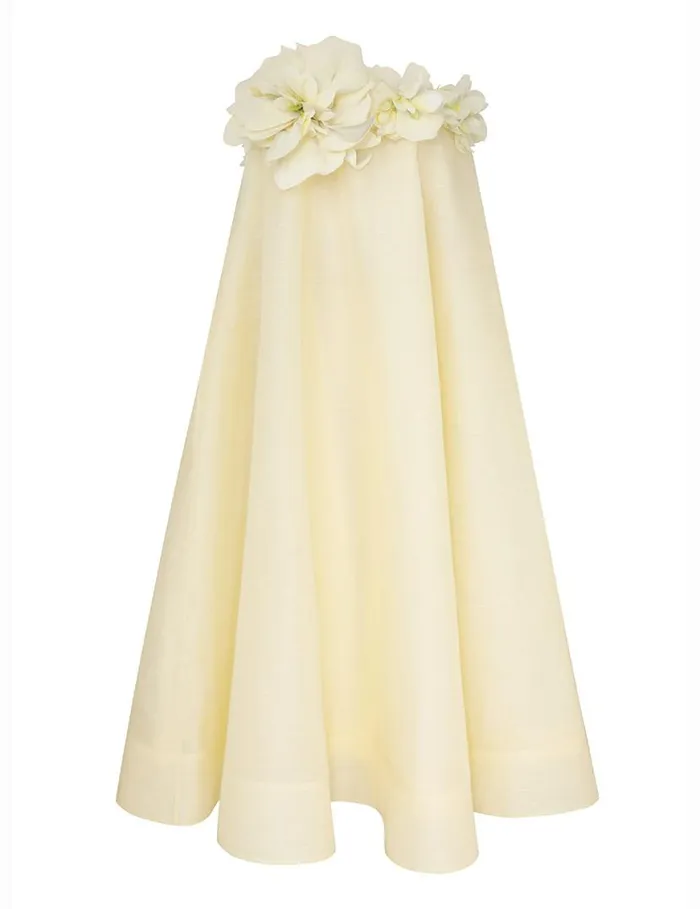 Zimmermann Dresses Harmony Strapless Midi Lemon 8211 Women