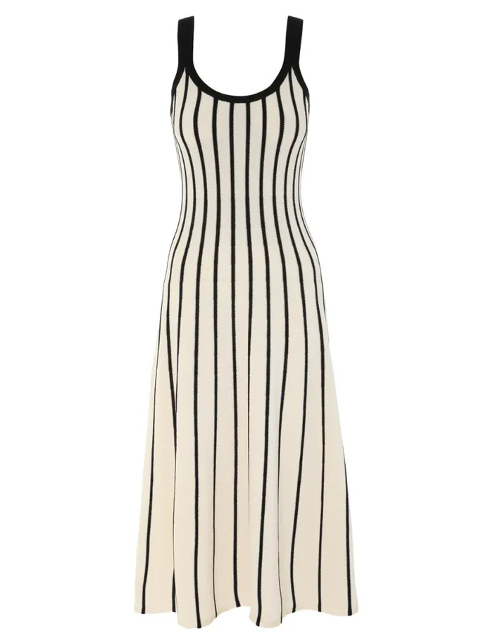Zimmermann Dresses Matchmaker Stripe Tank Dress Creamblack 8211 Women
