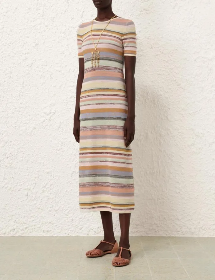 Zimmermann Dresses Natura Mouline Midi Dress Multi 8211 Women