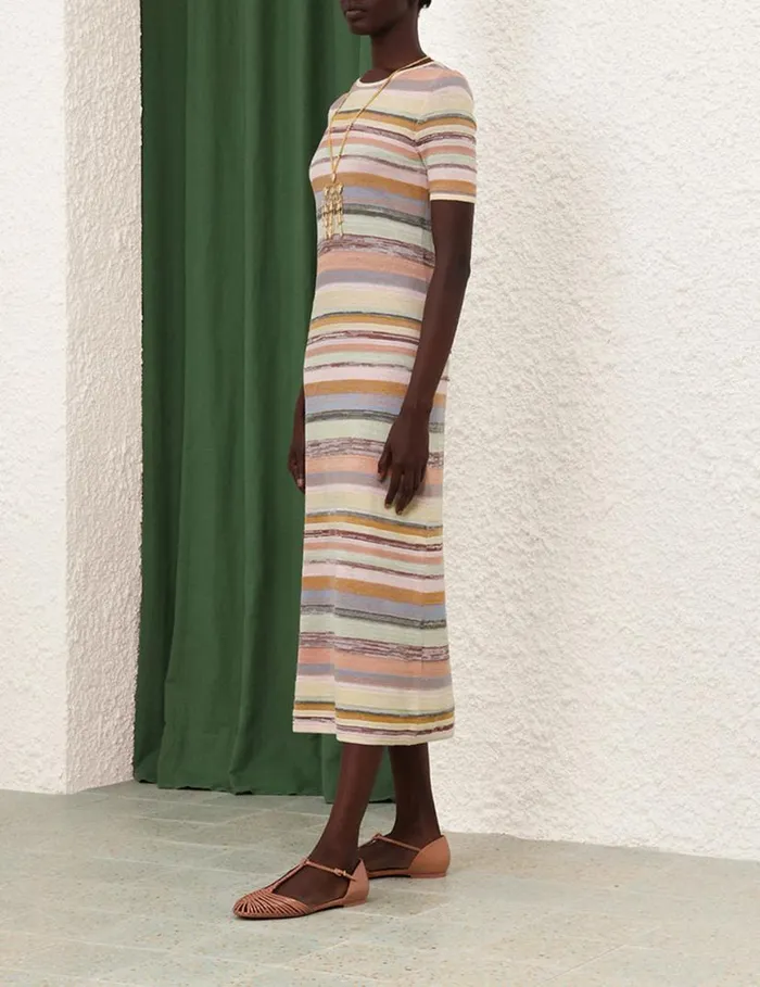 Zimmermann Dresses Natura Mouline Midi Dress Multi 8211 Women