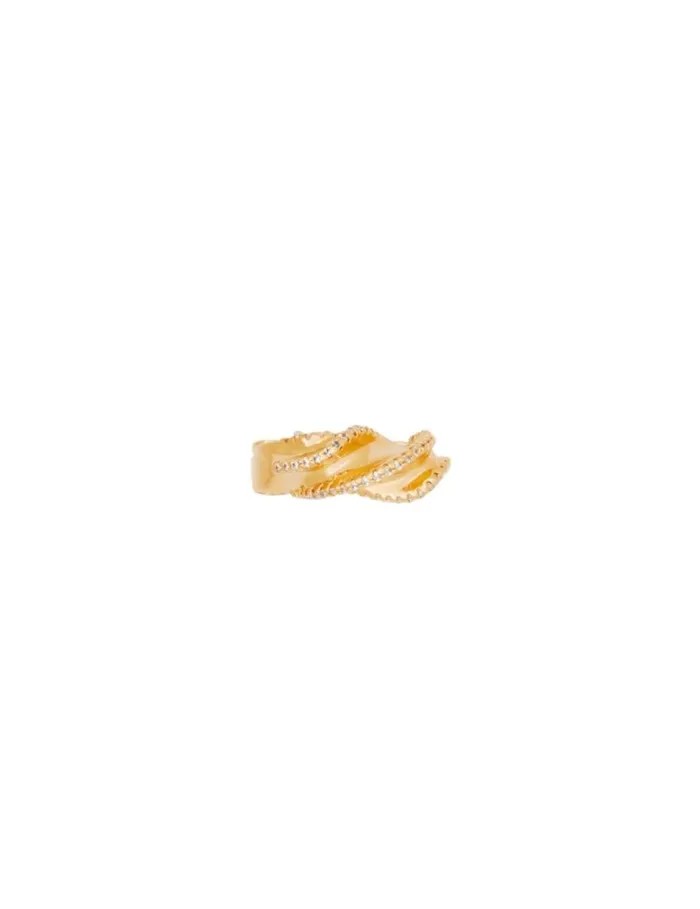 Zimmermann Earrings Paint Stroke Ear Cuff Gold 8211 Women