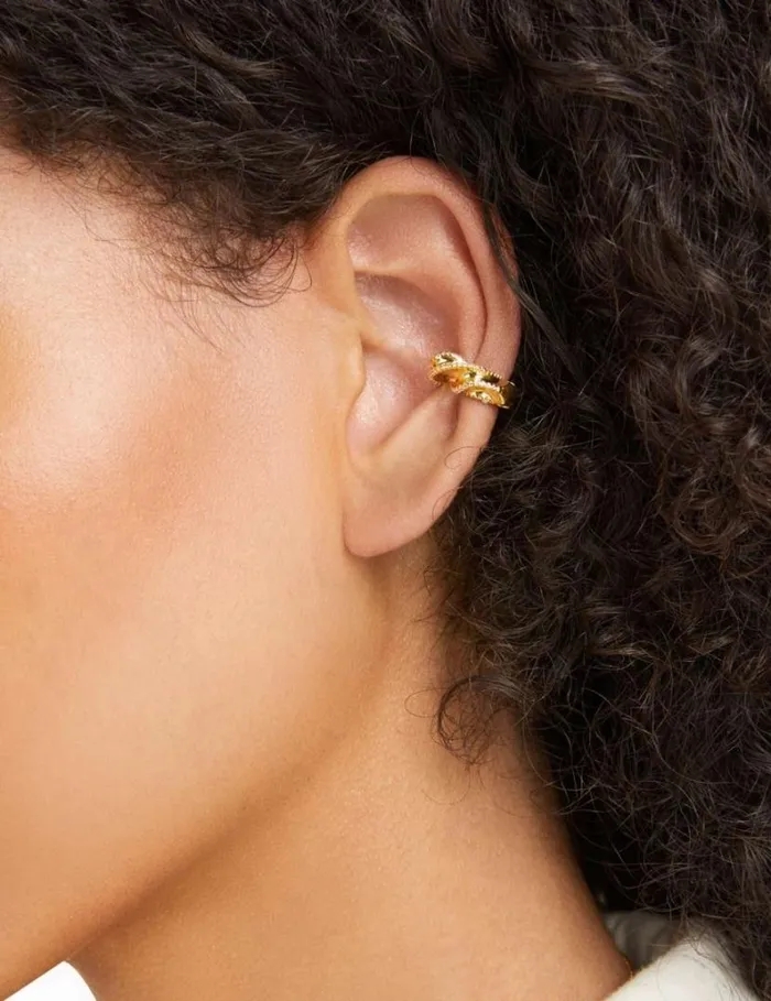 Zimmermann Earrings Paint Stroke Ear Cuff Gold 8211 Women