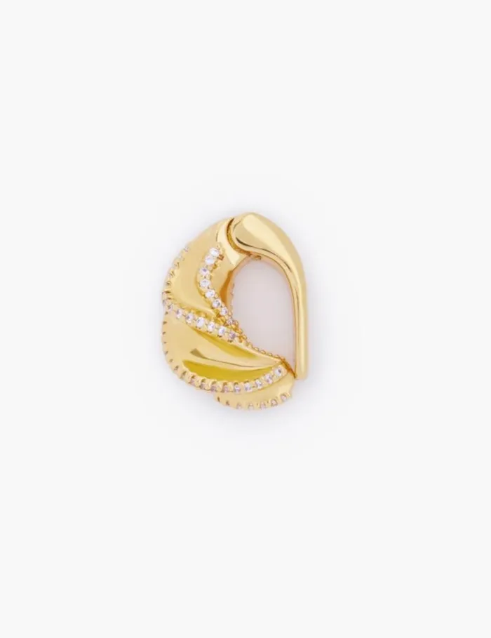 Zimmermann Earrings Paint Stroke Ear Cuff Gold 8211 Women