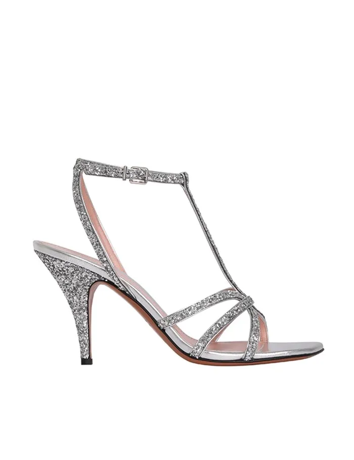 Zimmermann Heeled Sandals Zimmermann Aura Sandal 85 Silver 8211 Women