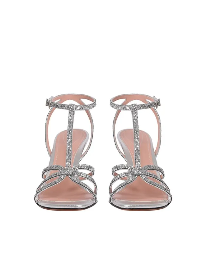 Zimmermann Heeled Sandals Zimmermann Aura Sandal 85 Silver 8211 Women
