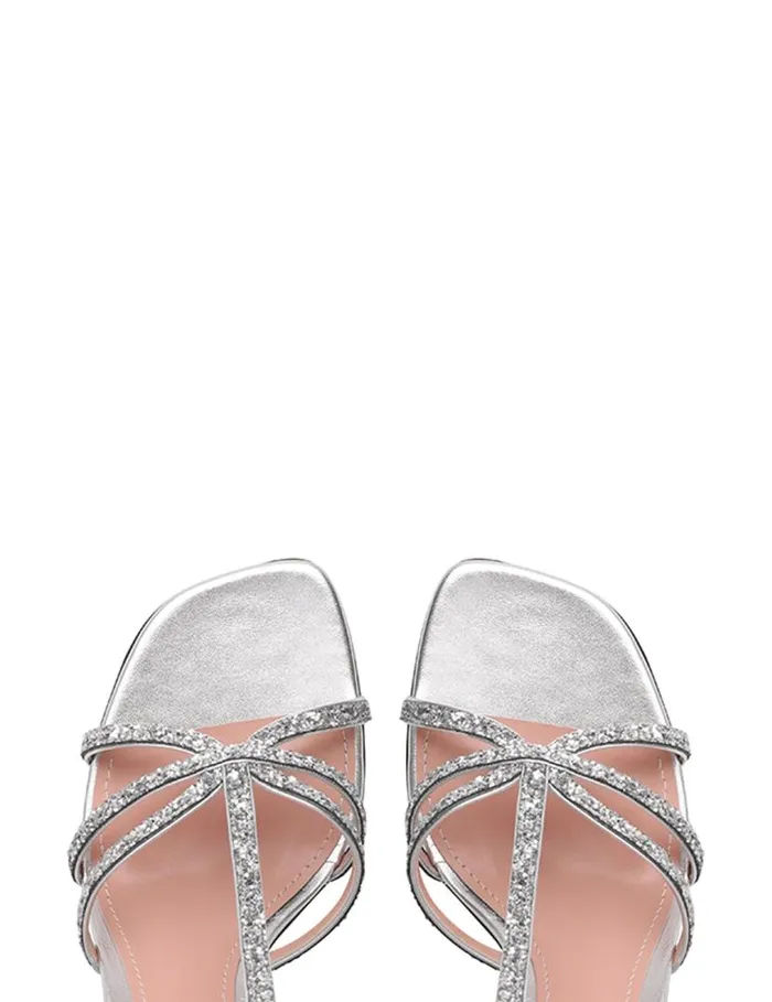 Zimmermann Heeled Sandals Zimmermann Aura Sandal 85 Silver 8211 Women