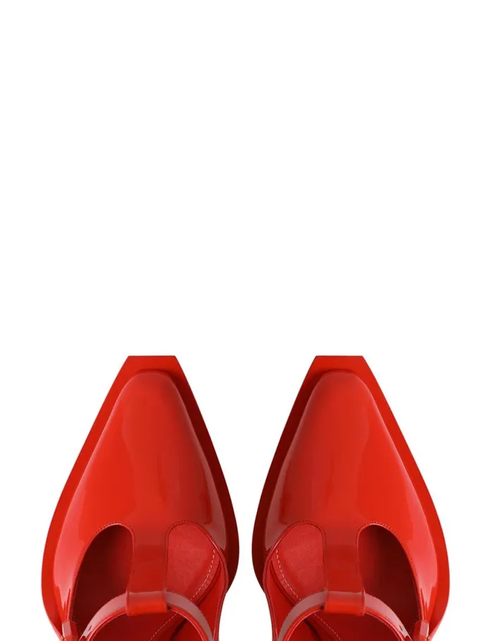 Zimmermann Heels Zimmermann Drew Pump 95 Tomato 8211 Women