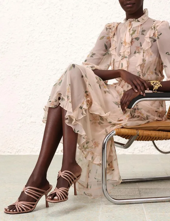 Zimmermann Sandals Zimmermann Aura Mule Sandal 85 Peach 8211 Women