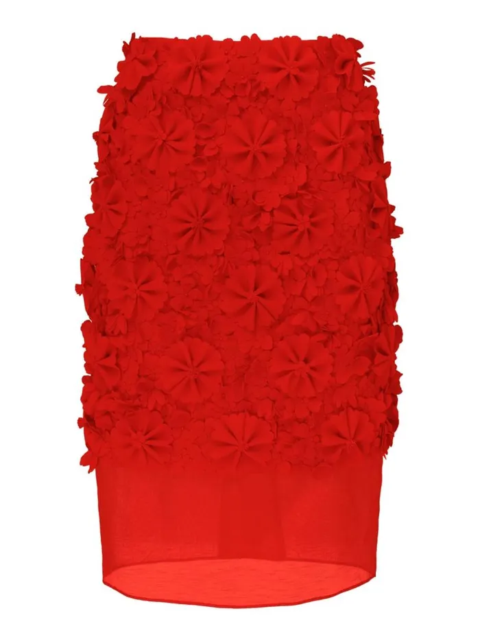Zimmermann Skirts Tranquillity Midi Skirt Tomato 8211 Women