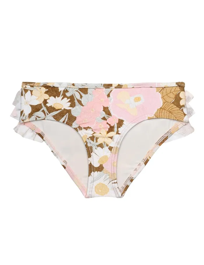 Zimmermann Swimwear Pop Frill Pant Goldpeach Floral 8211 Kids