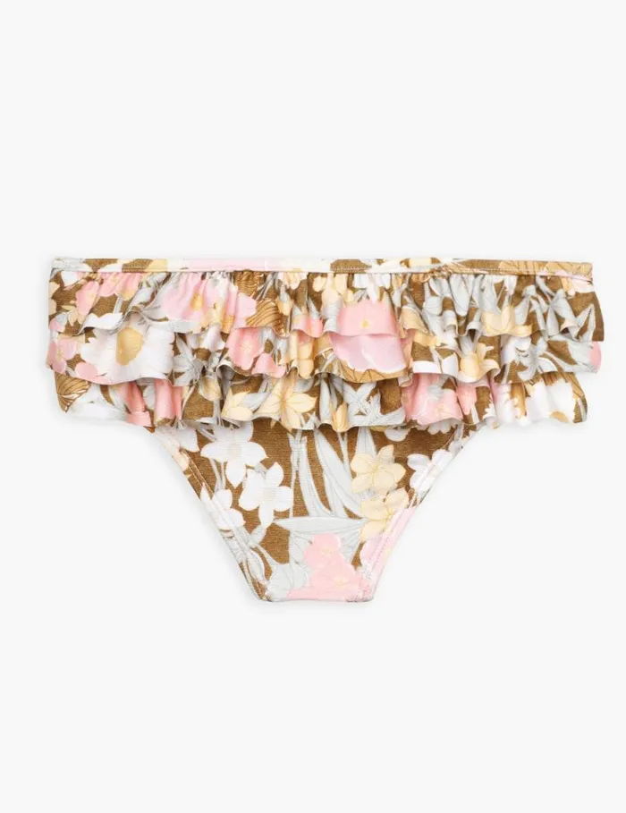 Zimmermann Swimwear Pop Frill Pant Goldpeach Floral 8211 Kids