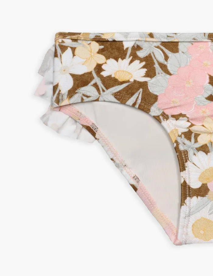 Zimmermann Swimwear Pop Frill Pant Goldpeach Floral 8211 Kids