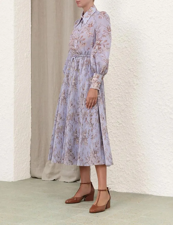 Zimmermann Tops Blouson Shirt Blue Mockingbird 8211 Women