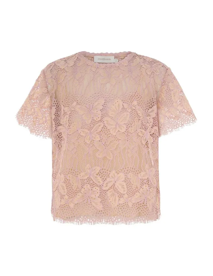 Zimmermann Tops Harmony Lace Top Orchid 8211 Women