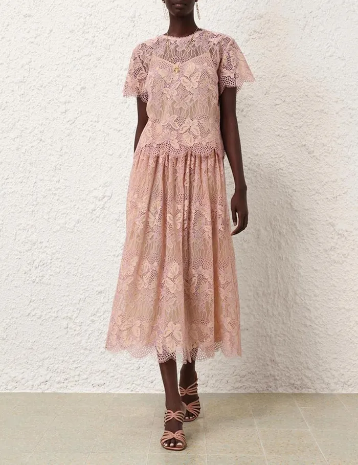 Zimmermann Tops Harmony Lace Top Orchid 8211 Women