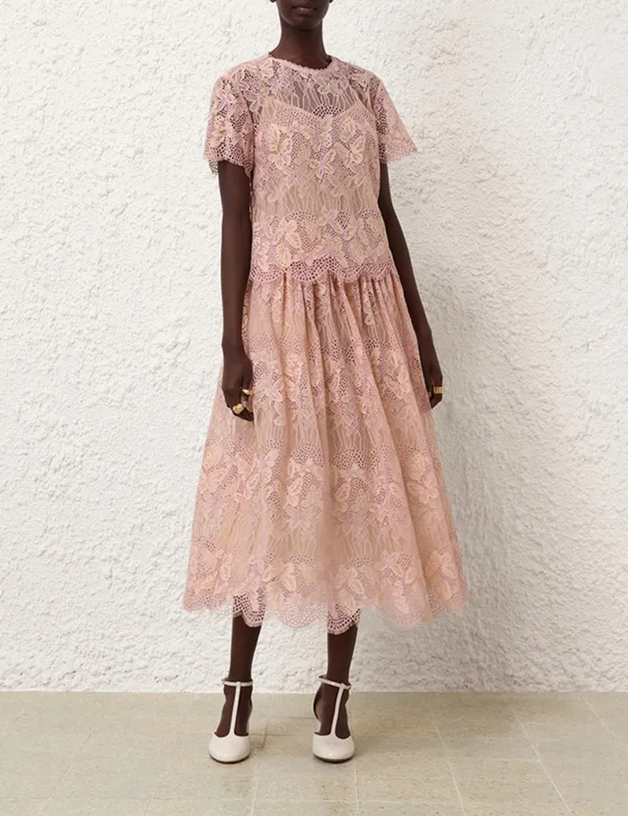 Zimmermann Tops Harmony Lace Top Orchid 8211 Women
