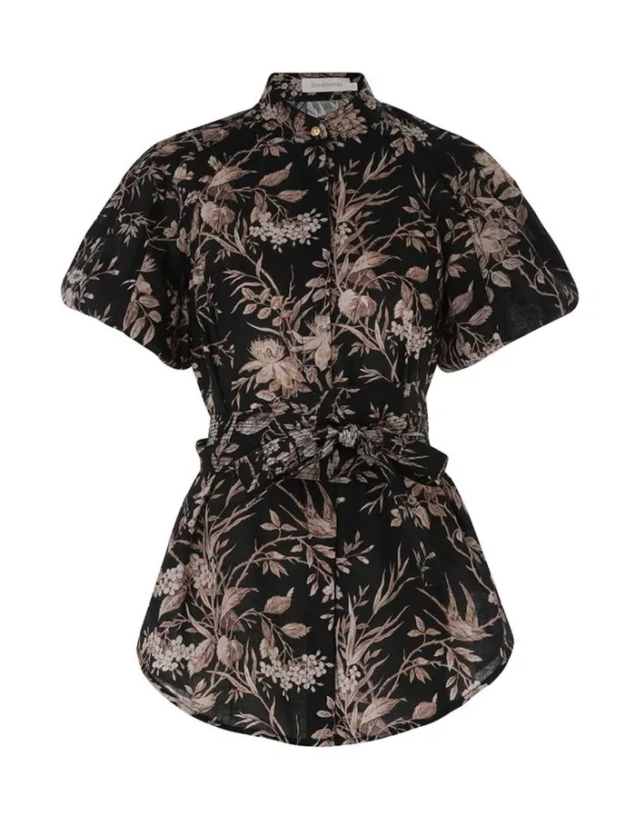 Zimmermann Tops Kaftan Top Black Mockingbird 8211 Women