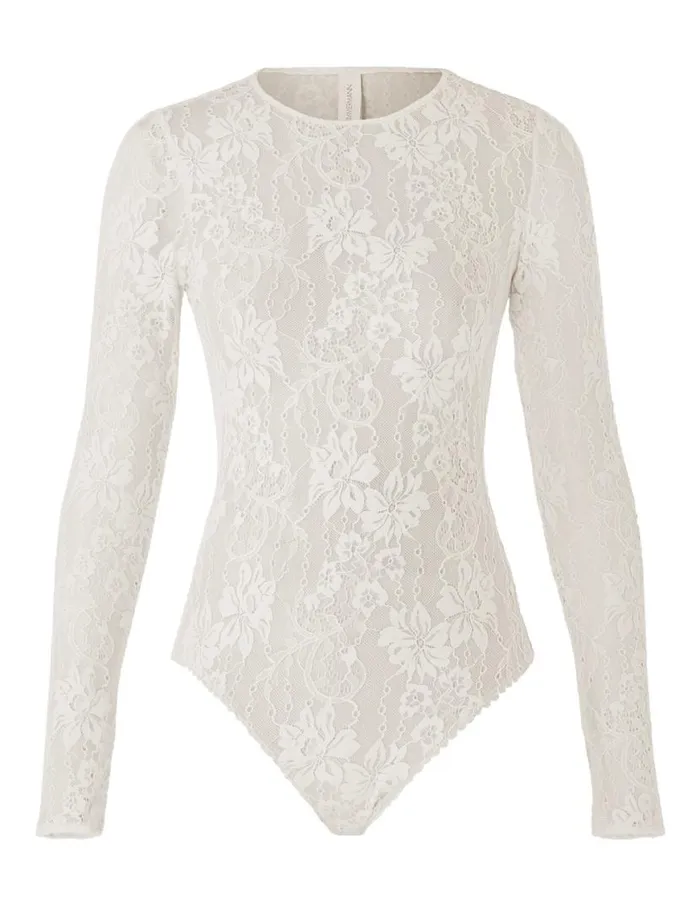 Zimmermann Tops Lace Bodysuit Cream 8211 Women