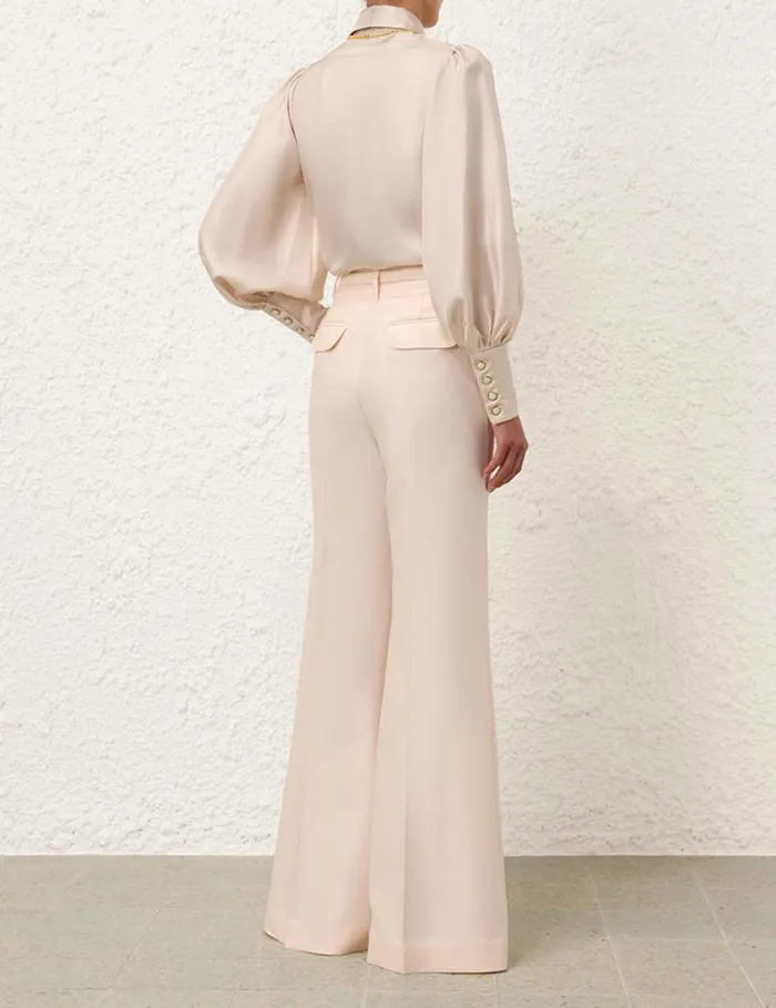 Zimmermann Tops Natura Blouson Shirt Pearl 8211 Women