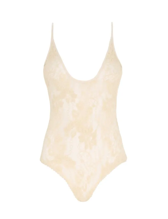 Zimmermann Tops Scoop Neck Bodysuit Parchment 8211 Women